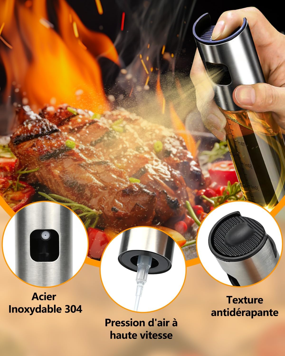 Oil Sprayer Bottle (Pack of 2) - 图片 3
