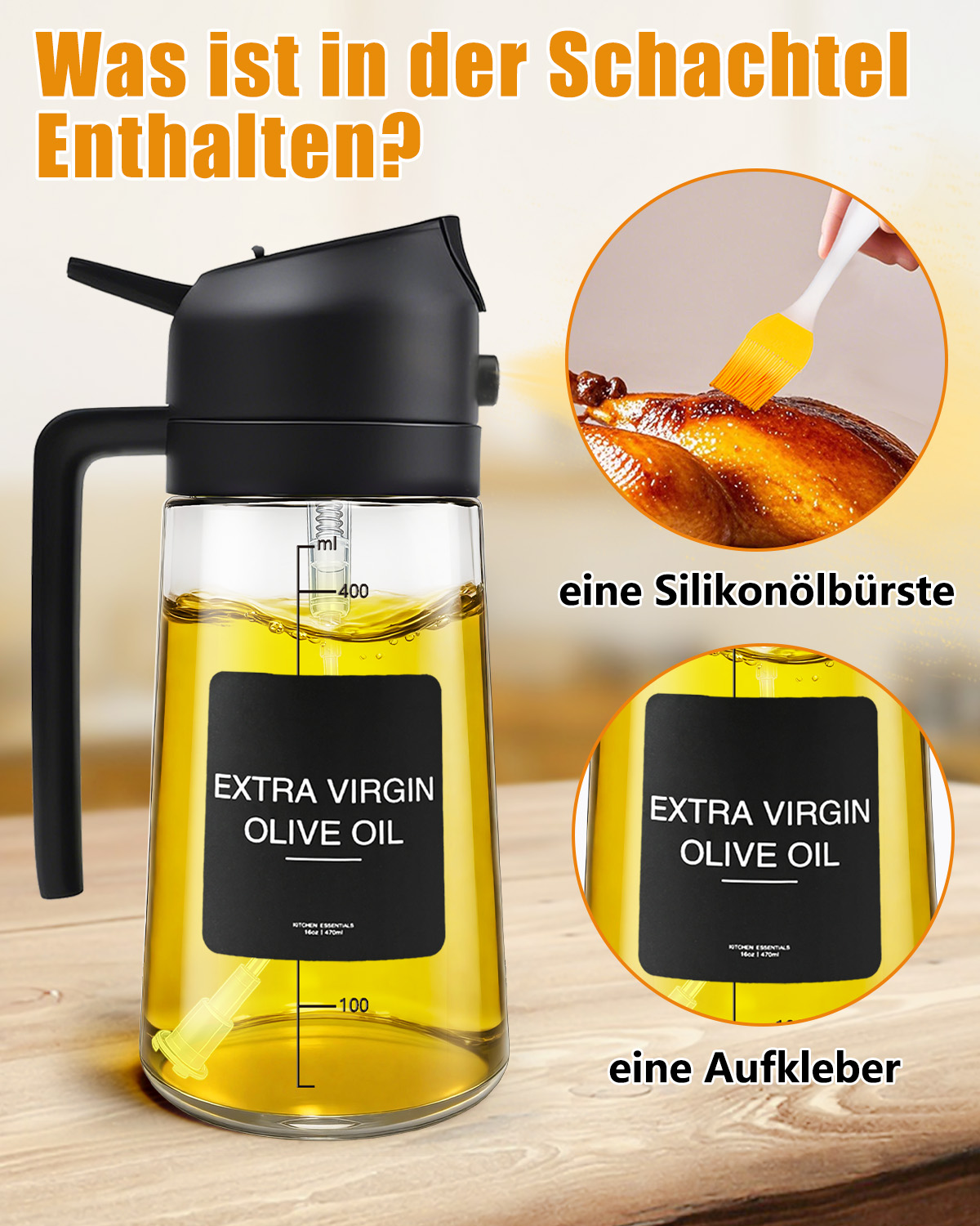 2-in-1 Oil Sprayer Bottle - 图片 4