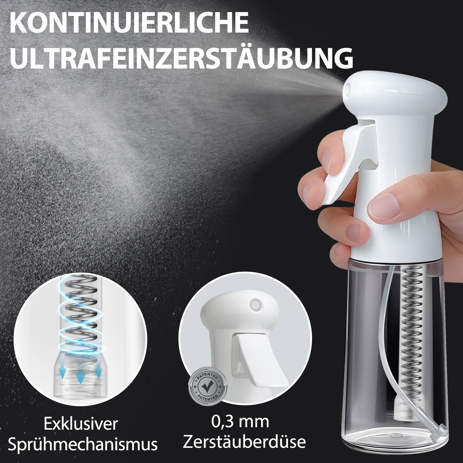 Ultra-fine continuous mist spray bottle - 图片 2