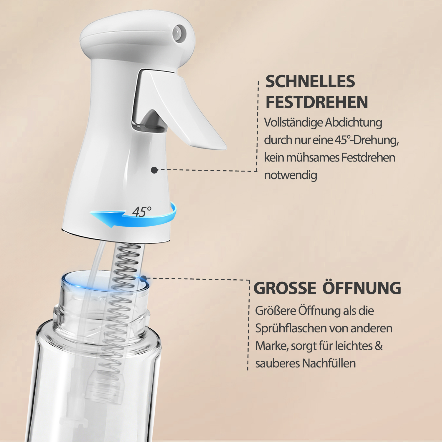 Ultra-fine continuous mist spray bottle - 图片 4